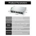 thumbnail image 2 of 5 Port 8 Port 100M Industrial Ethernet Switch 100Base-T DIN Rail Wall Mounted Aluminium Alloy Shell TL-SF1005 TL-SF1008 ,Security, 2 of 8