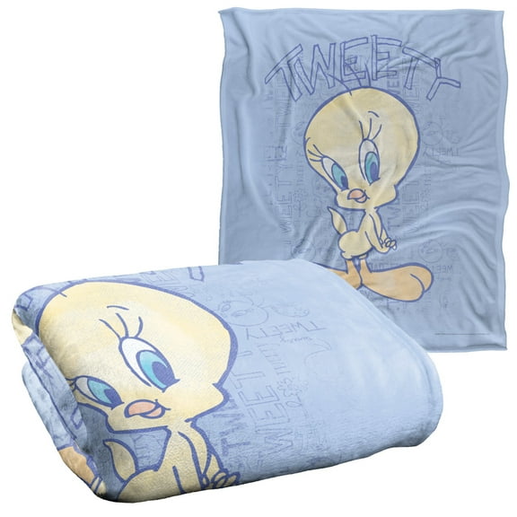 Looney Tunes Blanket, 50'x60', Tweety Fade Silky Touch Super Soft Throw