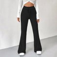 thumbnail image 6 of Fleece Lined Winter Pants Women's High Waisted Thermal Lounge Pants Trousers Sweatpants with Pockets Cozy Warm Casual Long Pants for Winter Traveling Fitness Gifts for Women, 6 of 8