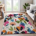 thumbnail image 6 of Addison Rugs Mayfield Premium Machine Washable Transitional Floral Ivory Rectangle Rug, 8' x 10', 6 of 6