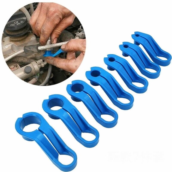 7Pcs Durable Plastic Disconnect Tools Blue, Resistant to Fuels & Solvents for Domestic & Import Cars