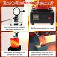 thumbnail image 5 of Commercial-Grade 1500W Electric Metal Foundry - 3KG Capacity Gold/Silver Smelting Machine with Safety Shield, 5 of 9