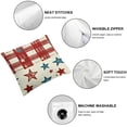thumbnail image 6 of nygtbtfer Pillow Cover Red Blue Star Firework Throw Pillow Case Buffalo Plaids Cushion Cover for Home Couch Sofa Car Decor White, 6 of 7