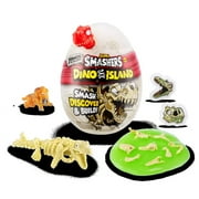 Zuru Smashers Dino Island Nano Egg Novelty & Gag Skeleton Dinosaur Surprise Toy - RED DINO EGG