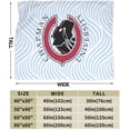 thumbnail image 3 of Chapman University Logo Fleece Blanket, Very Soft Microfiber Flannel Blanket for Couch Warm and Cozy for All Seasons, 3 of 6
