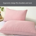 thumbnail image 4 of Oggfader Bed Pillows for Sleeping Super Soft Weave Pillow Standard Size 19 X 29 In Breathable Skin Friendly Pillow Decorative Weave Pillow, 4 of 6