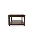 thumbnail image 3 of Michael Amini Carrollton Rectangular Wood & Glass Coffee Table in Rustic Brown, 3 of 5