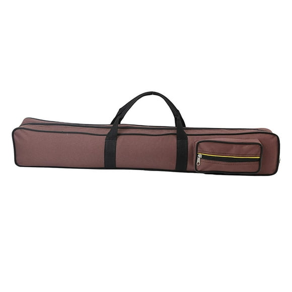 tamizeot Pool Cue Case Anti Scratch 1/2 Cue Snooker Cue Bag Red Pool Storage Pouch Pool Coffee