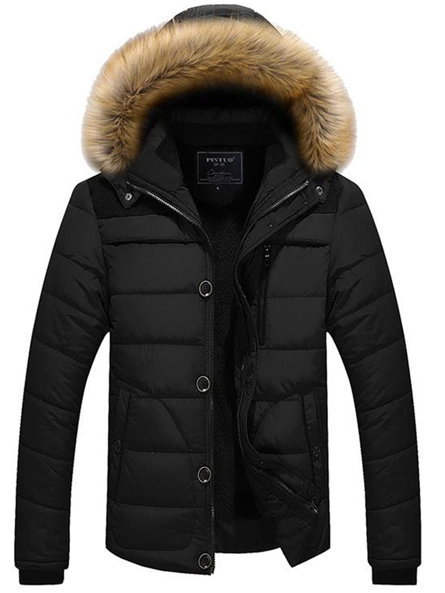 Mens Padded Bubble Hooded Winter Warm Coat Puffer Quilted Jacket Outwear Slim