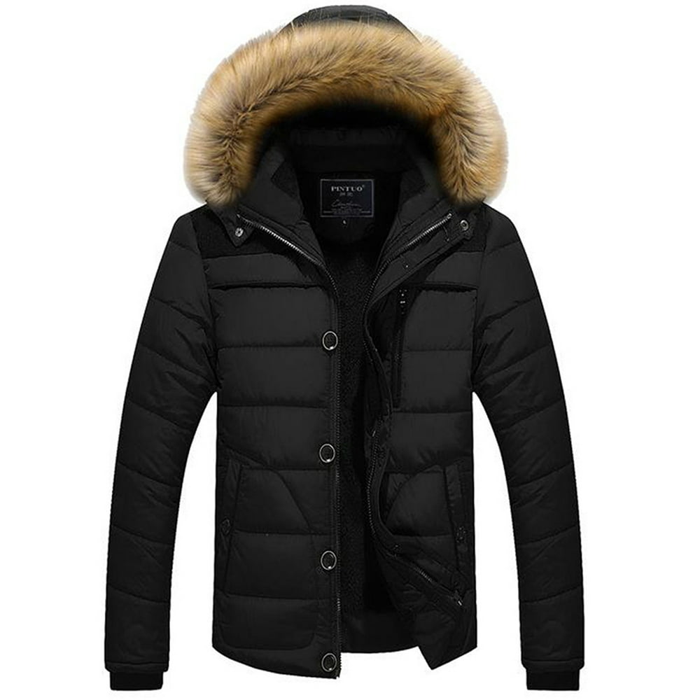 Lallc - Men's Casual Bubble Hooded Coats Winter Warm Puffer Quilted ...