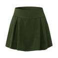 thumbnail image 3 of Gibobby Shorts Deportivo Falda estampada de entrenamiento informal diario para mujer Tenis Yoga Deporte Falda Pantalones cortos Falda(Verdinegro, XXXXL), 3 of 5