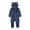 Dark Blue, variant on Ankola Newborn Snowsuit Baby Cartoon Bear Onesie Warm Fleece Hooded Romper Jumpsuit
