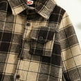 thumbnail image 5 of GYRATEDREAM 0-5T Little Kids Toddler Baby Boy Girl Shirt Jacket Plaid Long Sleeve Button Down Fall Flannel Shacket Coat Tops, 5 of 9
