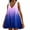 Blue, variant on Hvot&aat Womens Summer V Neck Tank Dress Casual Tiered Ruffle Sleeveless Mini Dress Gradient Babydoll Dress
