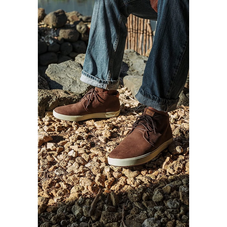 Olukai Mens Nana Hele Chukka Boots Size 11 Brown Leather Textile Stingray Detail Mens Olukai Nana Hele Size 11 | eBay main image 4