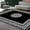 ZS0001-Loop Pile2, variant on Modern Light Luxury Large Living Room Carpet Black Geometric Rug for Office Antiskid Customizable Room ration Home Mats 러그