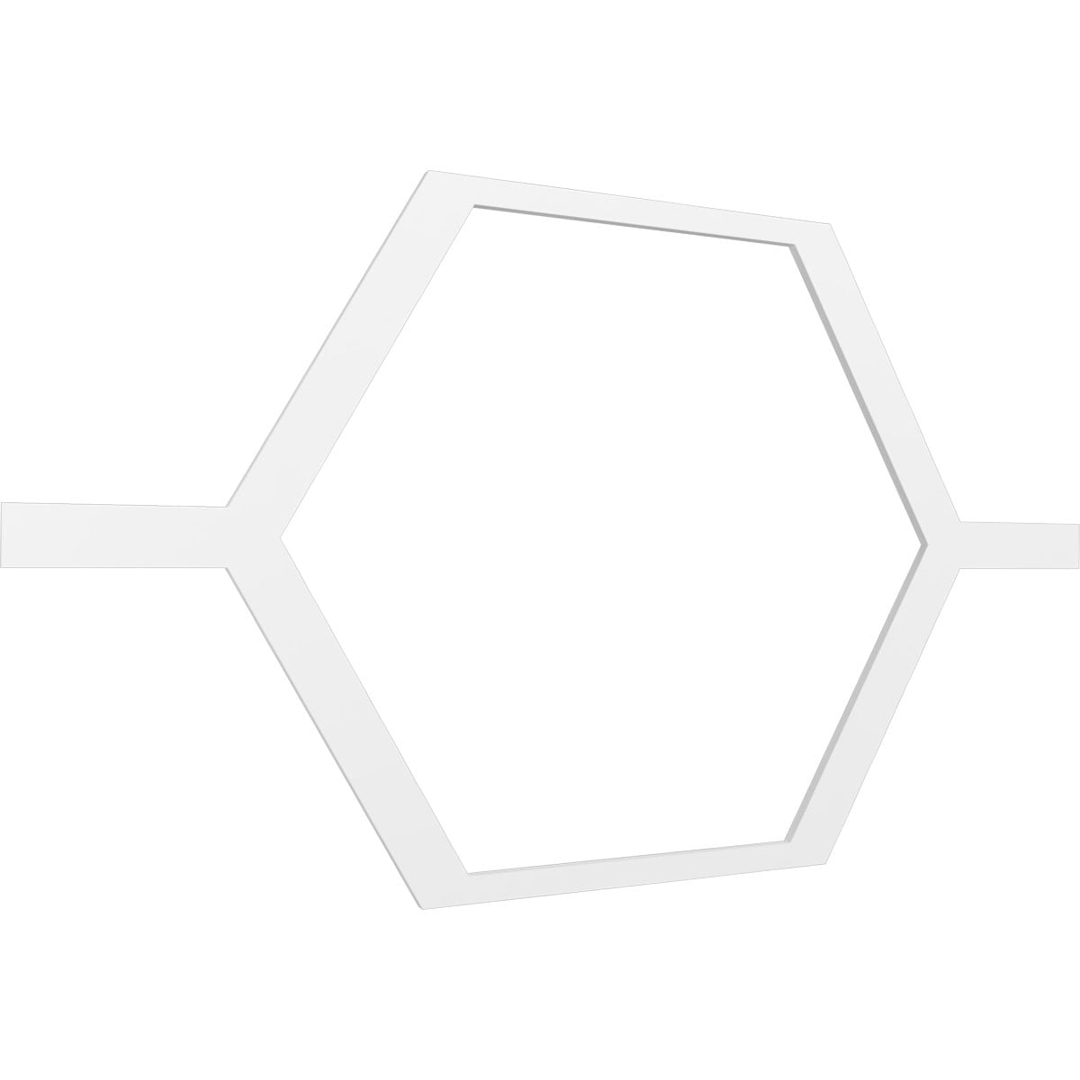 40 1/2"W x 23 3/8"H x 3/8"T Extra Large Westmore Decorative Fretwork Ceiling Panels in Architectural Grade PVC