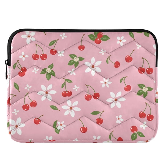 ALAZA Cherry Floral Pattern Laptop Sleeve Case for 13-14 Inch Computer Cover Bag Medium