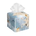 thumbnail image 1 of Balery Animals Travel World Map Porta Pañuelos de Cuero con Estampado – Funda Moderna Cuadrada para Caja de Pañuelos, Dispensador 5x5x5'', 1 of 7