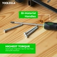 thumbnail image 7 of TOOLZILLA 9 Piece Magnetic Screwdriver Set with Flathead Screwdrivers - Essential Tools for DIY Enthusiasts, 7 of 7