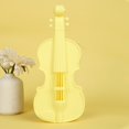 thumbnail image 1 of Guitar Silicone Pencil Case Silicone Cosmetic Bag Pencil Bag Multifunctional Pencil Case Aesthetic Zipper Storage Bag Yellow Violin Pencil Case Guitar Creative Pen Box, 1 of 5