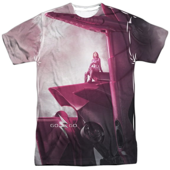 Power Rangers - Pink Zord Poster - Short Sleeve Shirt - Small
