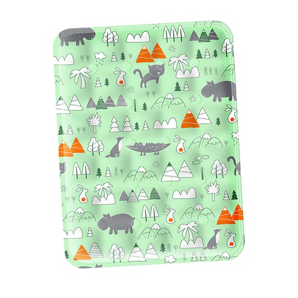 Almohadilla de enfriamiento automático, estera de enfriamiento para mascotas, cojín fresco de 50x40cm, estera de enfriamiento para perros, cama para Verde