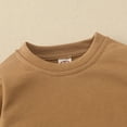 thumbnail image 5 of EnJoCho Toddler Casual Romper Clothes Baby Boys Girls Solid Color Long Sleeve Cotton Jumpsuit with Pocket Baby Kids Soft Sweatshirt Bodysuit Tops Fashion, 5 of 8