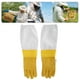 thumbnail image 5 of uds piel de oveja amarilla contra picadura de abeja hueco transpirable protección para manos guantes de apicultor equipo de herramientas de apicultura, 5 of 5