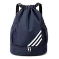 thumbnail image 1 of 2025 Upgraded Waterproof Drawstring Backpack, Light And Large-capacity Sports Bag, Dry And Wet Separation, Suitable For Swimming, Fitness, Travel, Basketball-durable And Breathable, 1 of 4