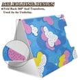 thumbnail image 5 of A4 Double Clip File Folder 18.9x12.6in Clipboards Foldable Binder Holds 80 Sheets Project Folder for Office, Home Abstract Cloud Pattern, 5 of 9