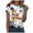 Black, variant on Womens Halloween Shirts Ladies Fashion Halloween Print Crew Neck Short Sleeve T Shirt Top(Yellow,L)