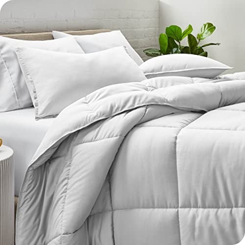 Set de edredón para el Hogar Bare Home desnudo tamaño completo ultra suave alternativa de ganso down series premium 1800 calidez de toda la temporada completo blanco Decoración Hogar