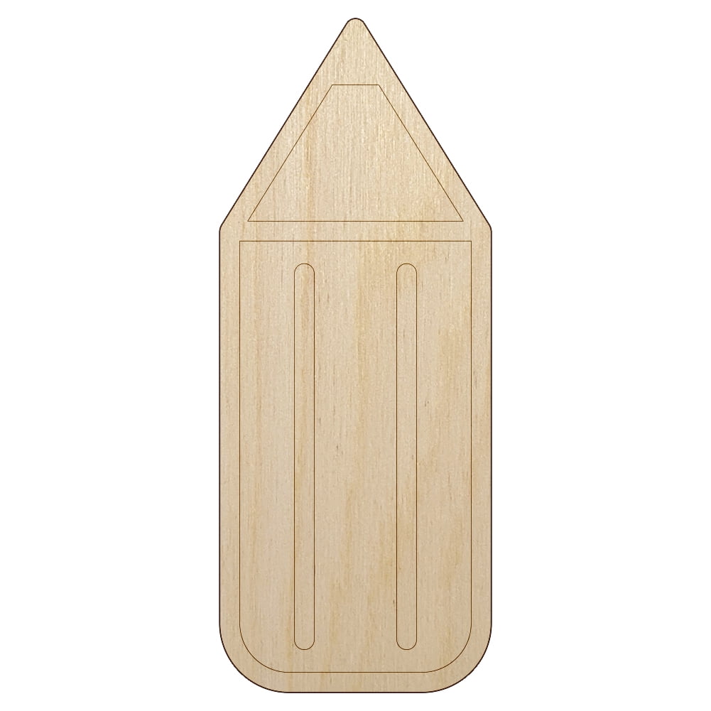 Stubby Pencil Wood Shape Unfinished Piece Cutout Craft DIY Projects 6