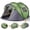 green, variant on 3-4 Person Instant Pop Up Camping Tent, Waterproof Silver Coated 210T Polyester Tent with Front Awning, Dual Mesh Doors for Ventilation, Portable Automatic Family Tent for Camping Festival Beach Back