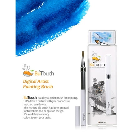- Butouch Brush Pen Stylus Digital Touch Pen For Android iPhone iPad Tablet Touch Screens White