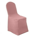 thumbnail image 3 of BalsaCircle 100 Dusty Rose Solid Polyester Banquet Chair Covers Slipcovers Party Linens, 3 of 8