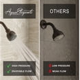 thumbnail image 2 of Aqua Elegante High Pressure Shower Head for Low Water Pressure Showers - 2.5 GPM - Oil-Rubbed Bronze, 2 of 8