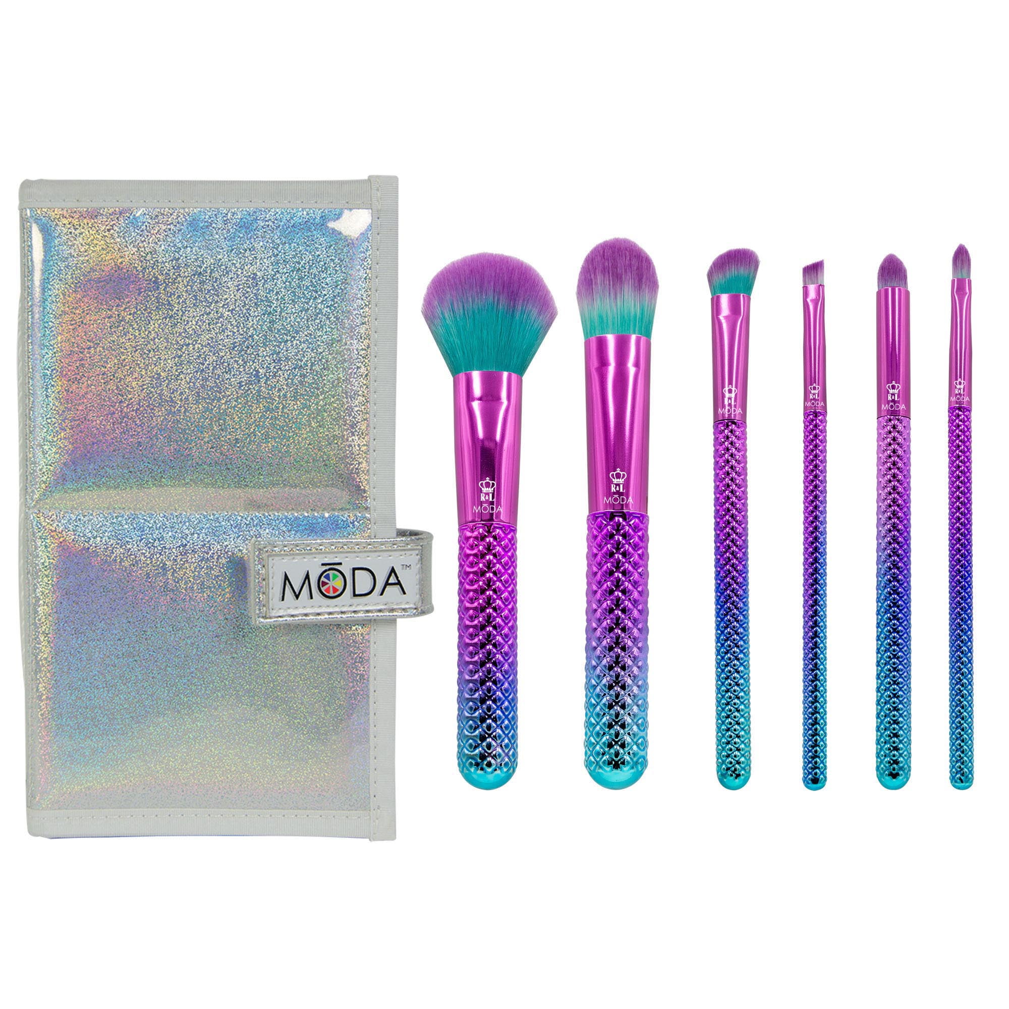 MODA Prismatic 7PC Total Face Makeup Brush Set