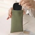 thumbnail image 3 of 3Pcs Leather Eyeglasses Cases PU Soft Sunglasses Pouch Squeeze Top Portable Glasses Cases for Men Women, 3 of 6