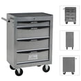 Noble House 4-Drawer Mobile Steel Tool Organizer with Key Lock, Ball ...