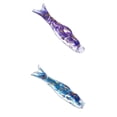 thumbnail image 1 of Bandera Koinobori 2 uds Sunnimix Koi Fish Azul Morado, 1 of 8
