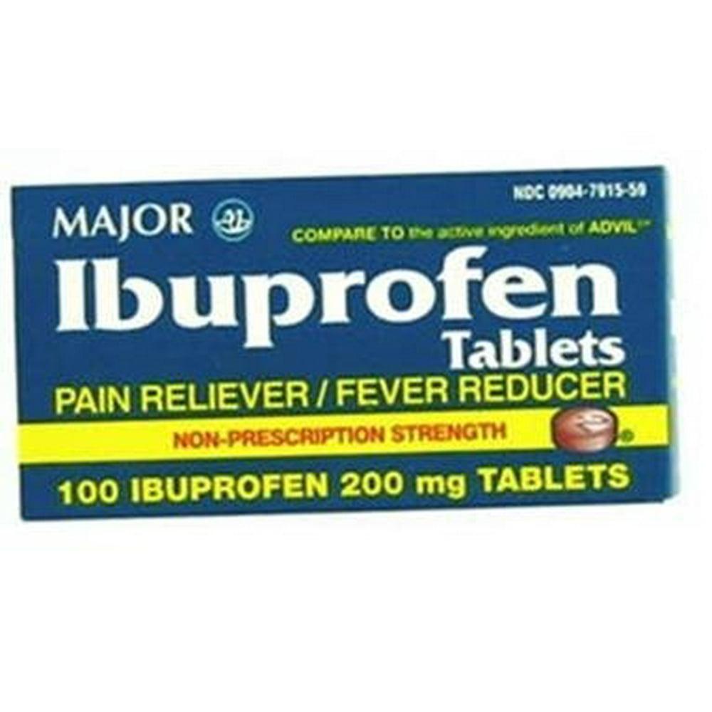 Major Ibuprofen Caplets, 200mg, 100ct
