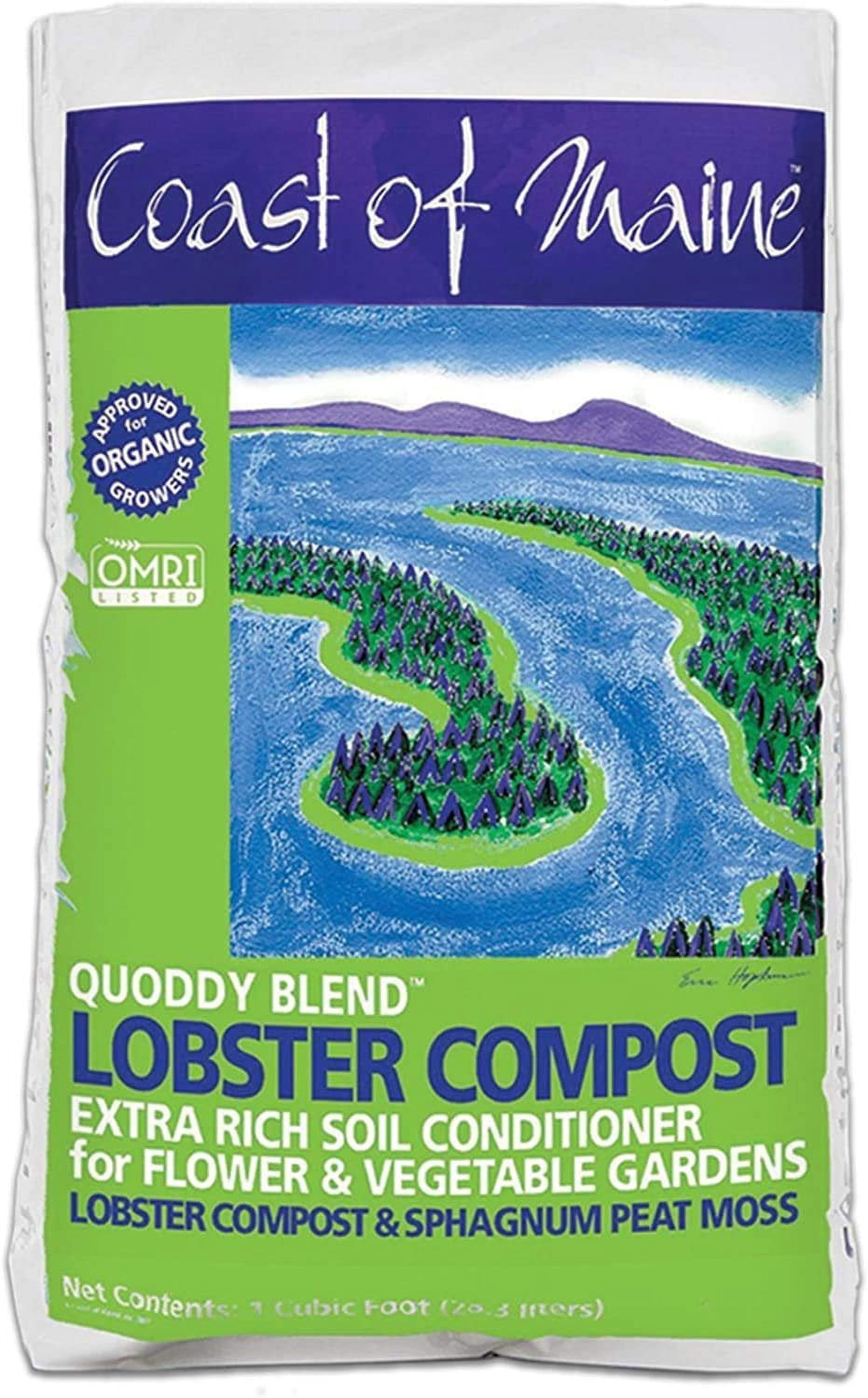 Coast Of Maine Lobster Compost Soil Conditioner - Potting Soil - 1 Cu Ft — Indoor & Outdoor Container & Garden Use