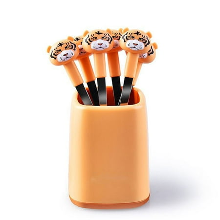 

7 Pack Fruit Forks Stainless Steel Cartoon Animal Salad Stick Desserts for Party Decorations Accessories Vegetable Forks