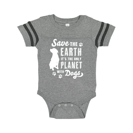 

Inktastic Save the Earth It s the Only Planet with Dogs with Pawprints Gift Baby Boy or Baby Girl Bodysuit