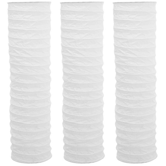 Qiysamall 3pcs Paper Floor Lamp Shade Living Room Bedroom Study Floor Lamp Shade Home Decoration