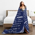 thumbnail image 4 of Papa Blanket Papa Gifts Throw Blanket Gift for Papa Soft Flannel Blanket Gifts for Grandpa Blue Sofa Blanket Durable Travel Blanket Birthday Gift from Grandchildren 80"X60", 4 of 6