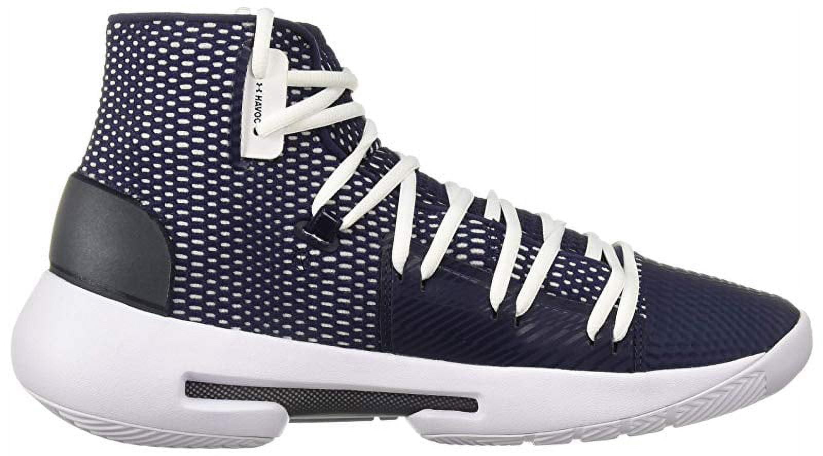 Under Armour Men\'s Hovr Havoc Low Basketball Shoes in a navy blue colorway Under Armour Hovr Havoc Low Performance Review! - YouTube main image 3