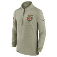thumbnail image 2 of Men's Nike Olive Cleveland Browns Salute to Service Quarter-Zip Top, 2 of 3